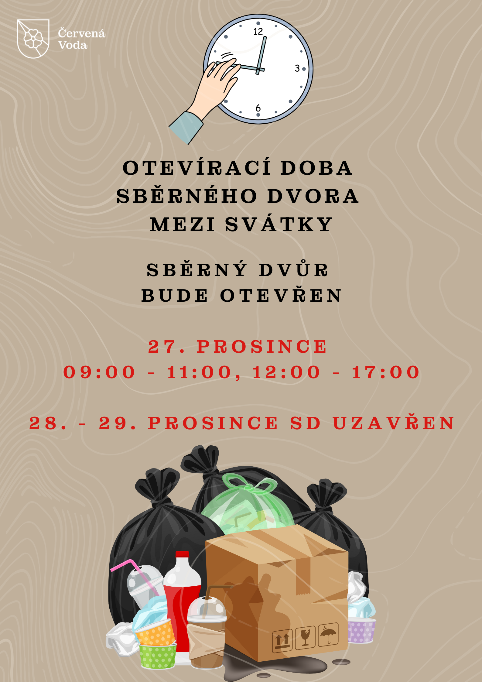  Provoz sběrného dvora mezi svátky