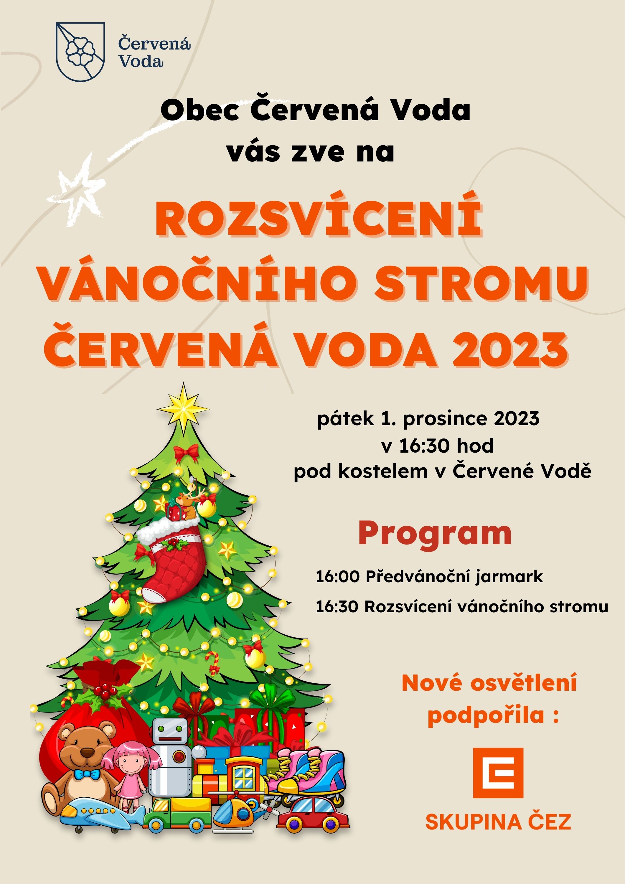 Rozsvícení vánočního stromu